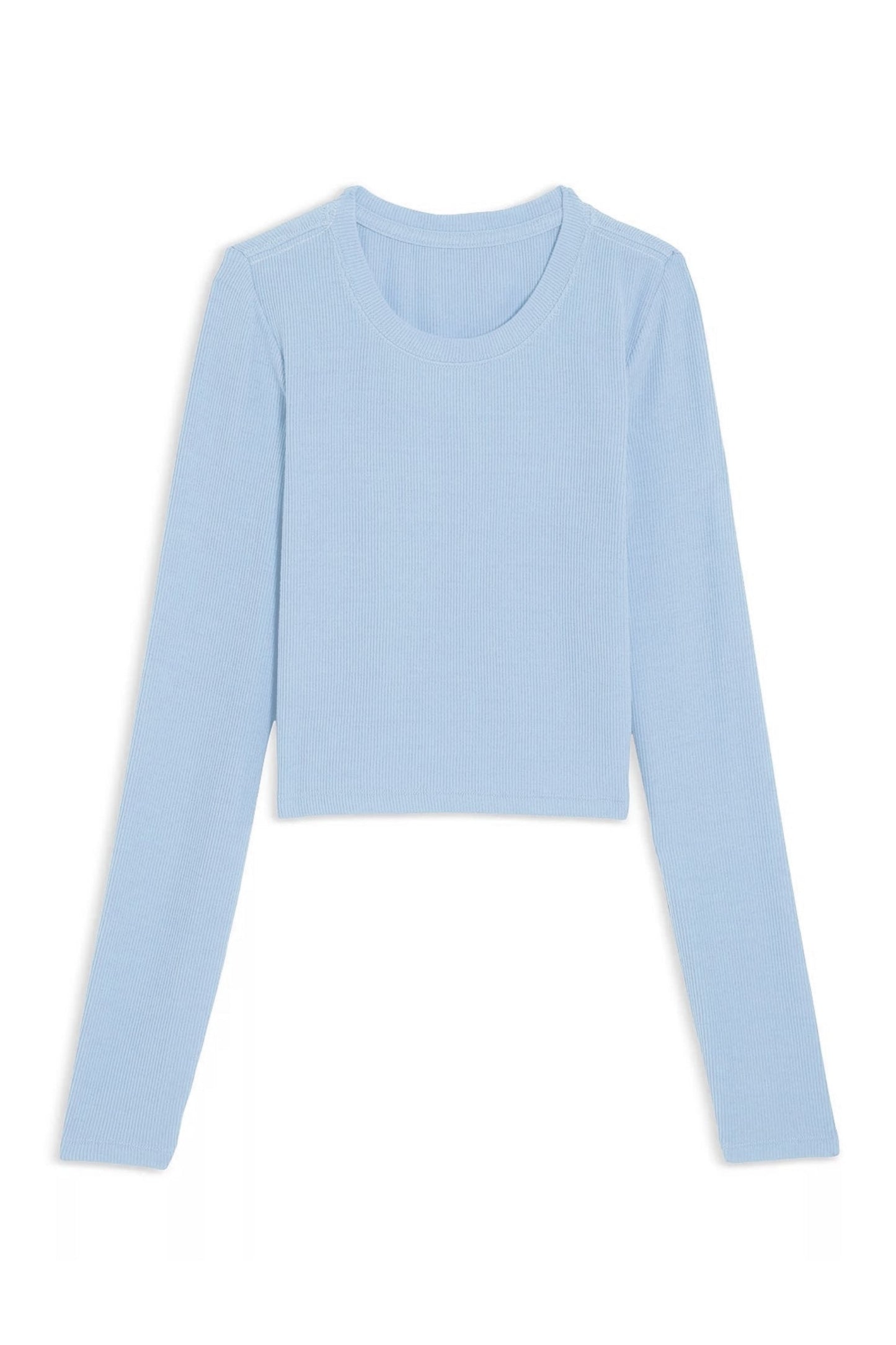 TWEEN LIVI SOLID RIBBED LONG SLEEVE TEE