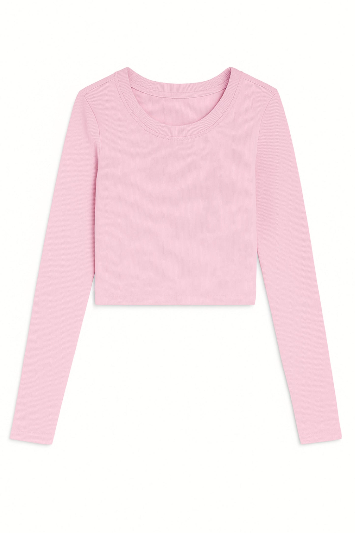 TWEEN LIVI SOLID RIBBED LONG SLEEVE TEE