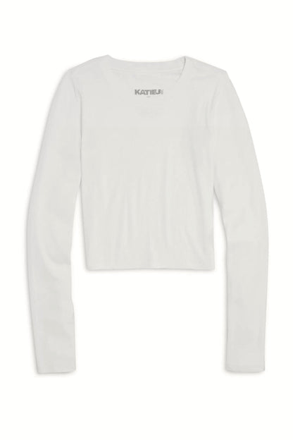 TWEEN LIVI SOLID RIBBED LONG SLEEVE TEE