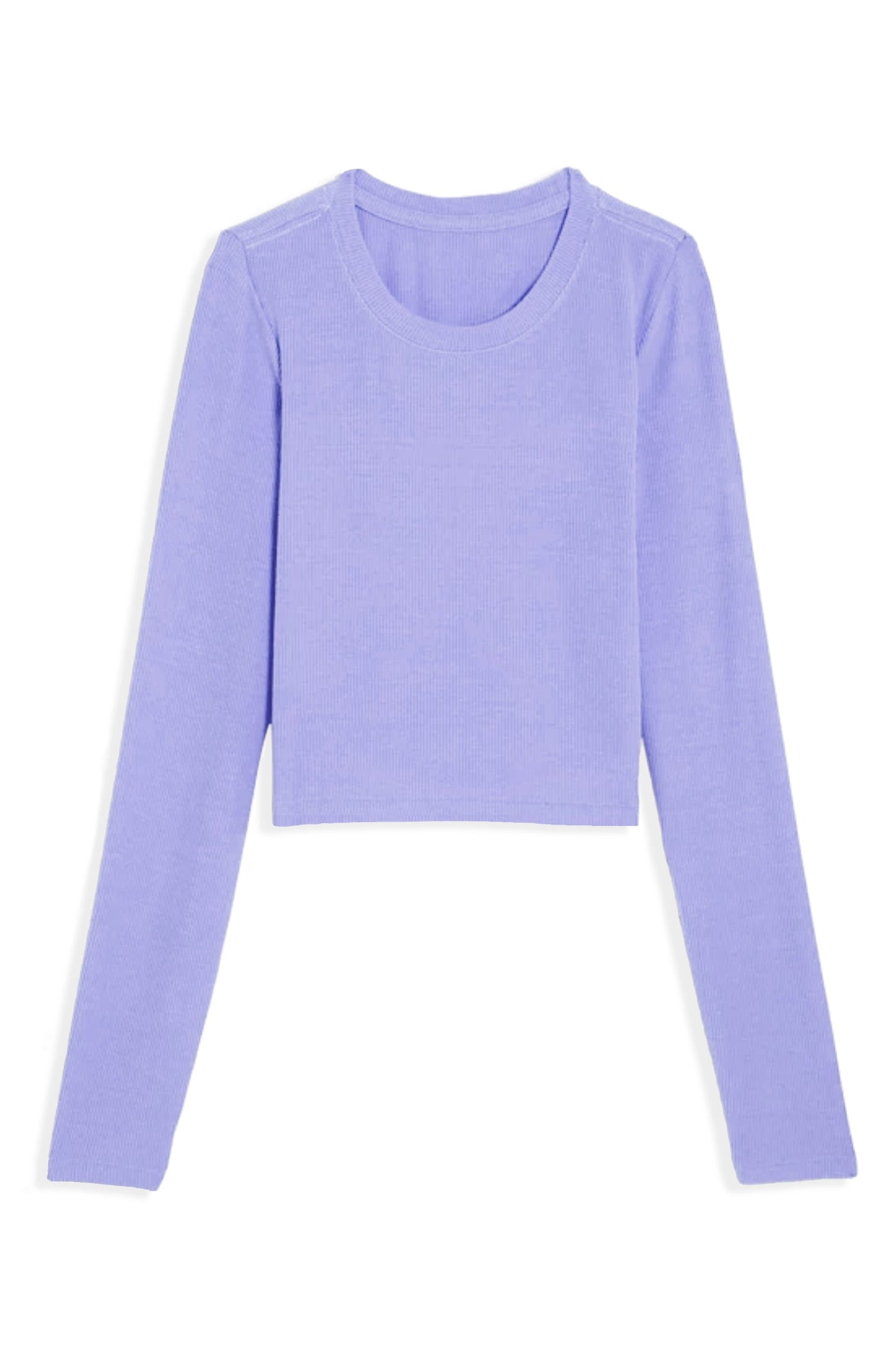 TWEEN LIVI SOLID RIBBED LONG SLEEVE TEE