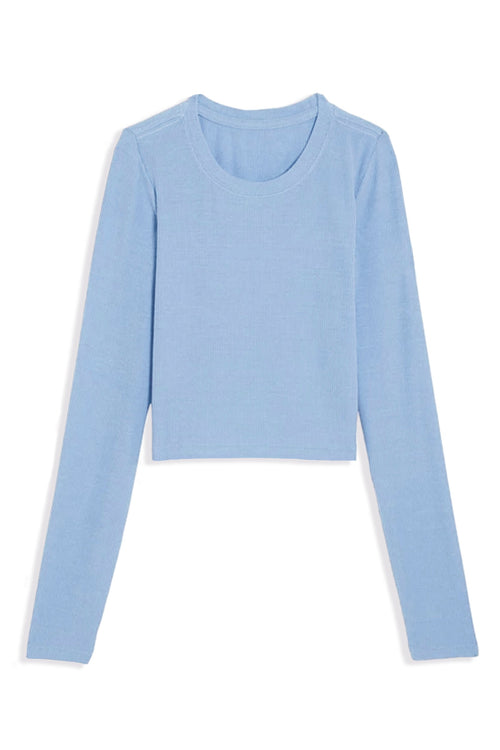 TWEEN LIVI SOLID RIBBED LONG SLEEVE TEE