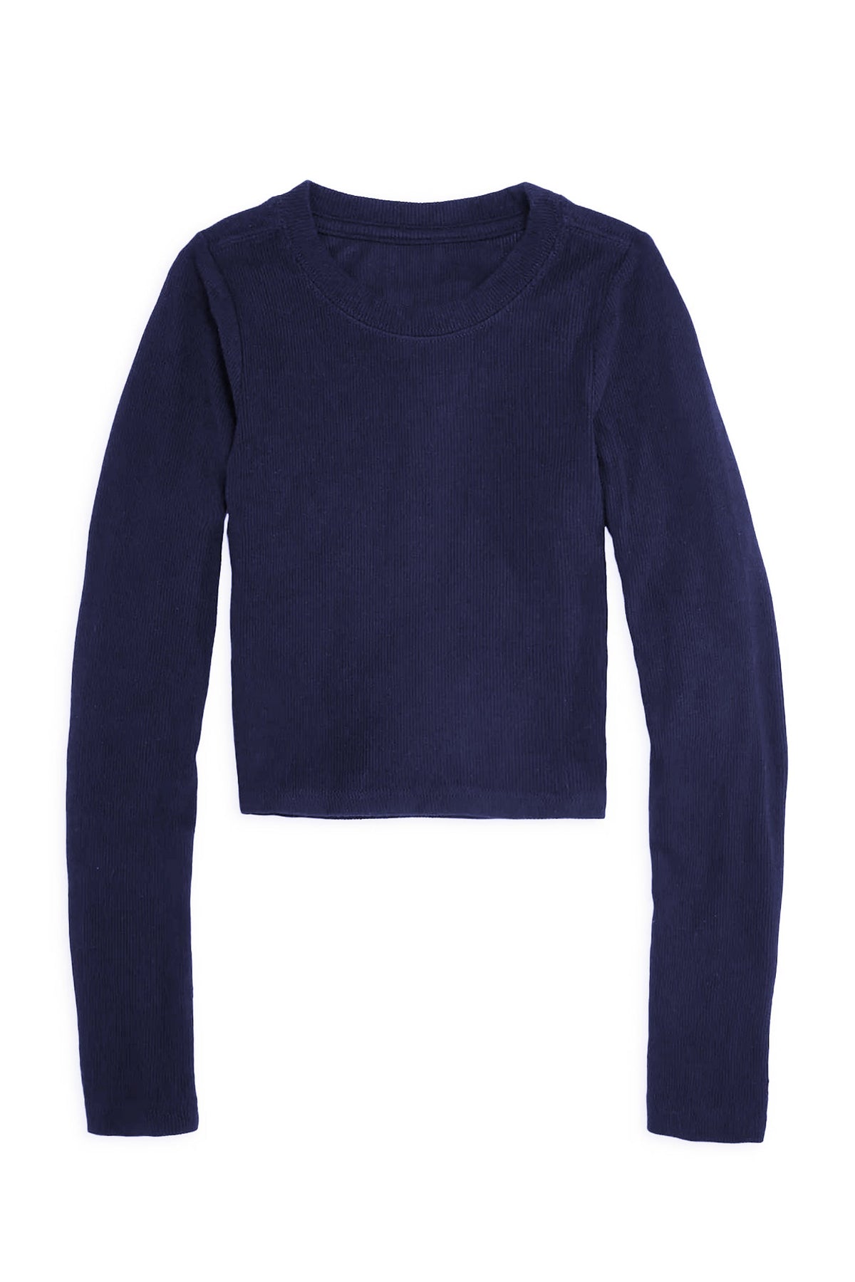 TWEEN LIVI SOLID RIBBED LONG SLEEVE TEE