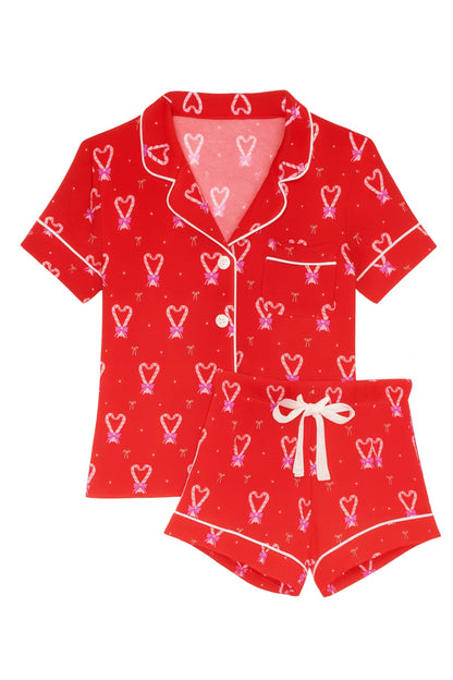 JUNIOR LYNN HOLIDAY SHORTS LOUNGE SET