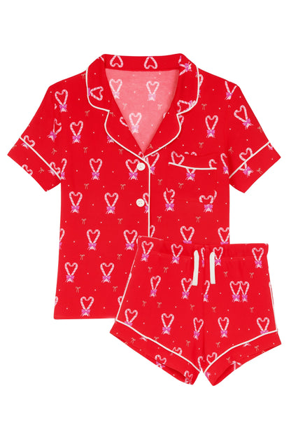 TWEEN LYNN HOLIDAY SHORTS LOUNGE SET