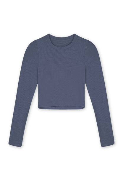 JUNIOR LIVI RIBBED LONG SLEEVE TEE - FINAL SALE