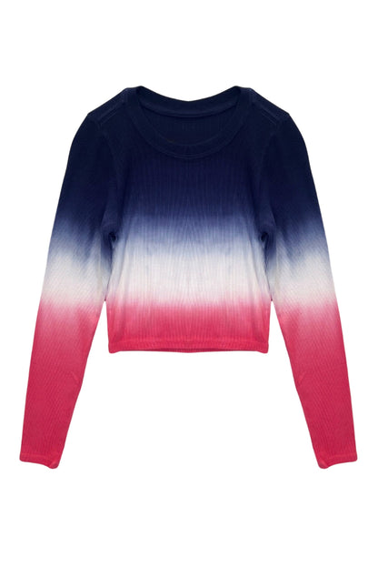 JUNIOR LIVI RIBBED LONG SLEEVE TEE - FINAL SALE