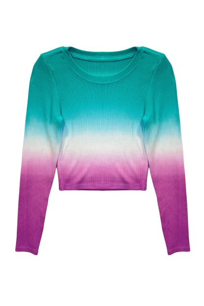 JUNIOR LIVI RIBBED LONG SLEEVE TEE - FINAL SALE