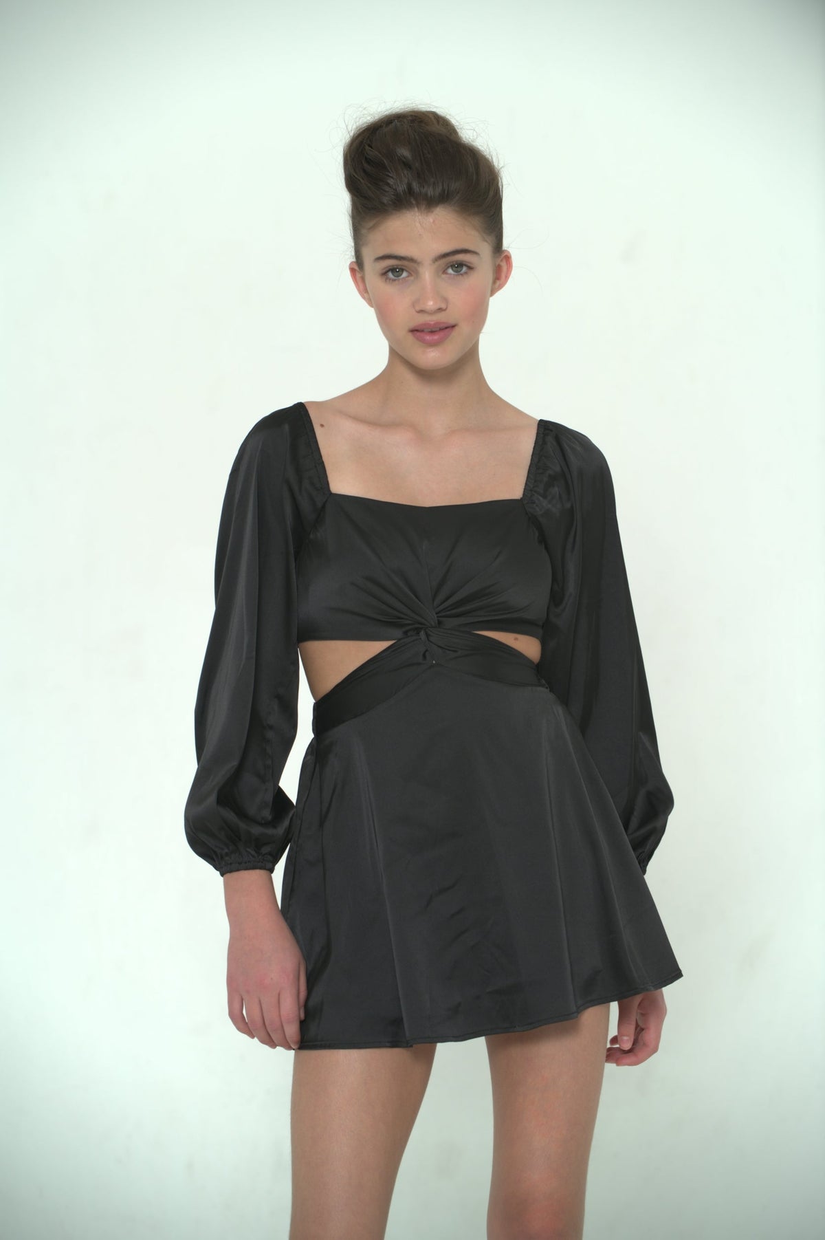 JUNIOR ARI SATIN DRESS - FINAL SALE