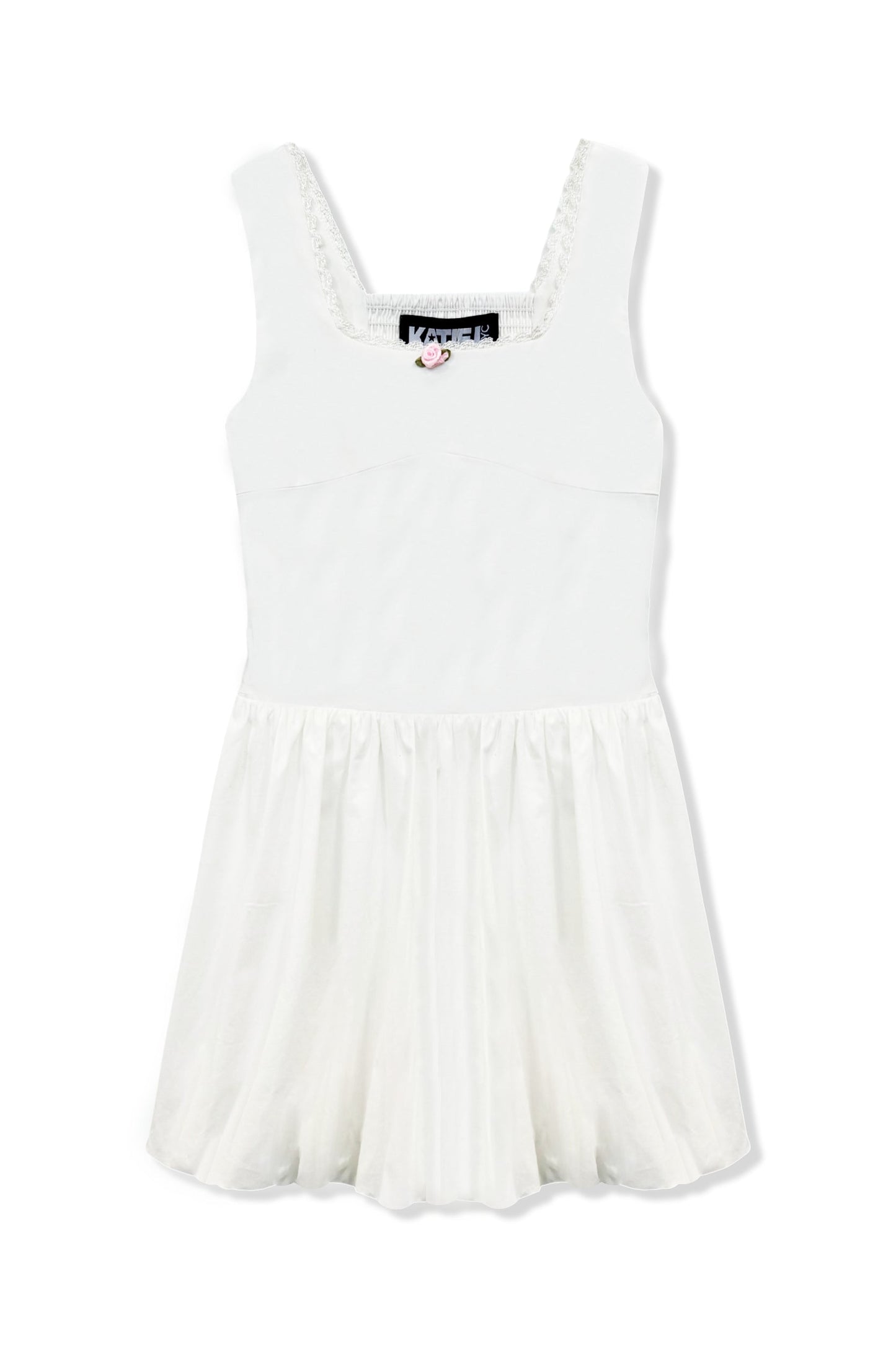 JUNIOR ENOLA COTTON POPLIN BUBBLE DRESS