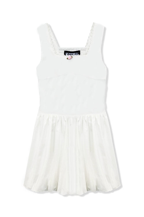 JUNIOR ENOLA COTTON POPLIN BUBBLE DRESS