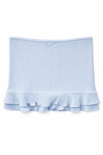 TWEEN MARINA SOLID JACQUARD SKIRT