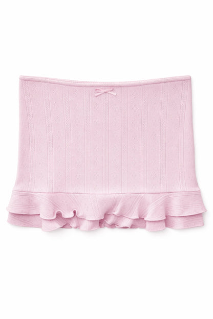 TWEEN MARINA SOLID JACQUARD SKIRT
