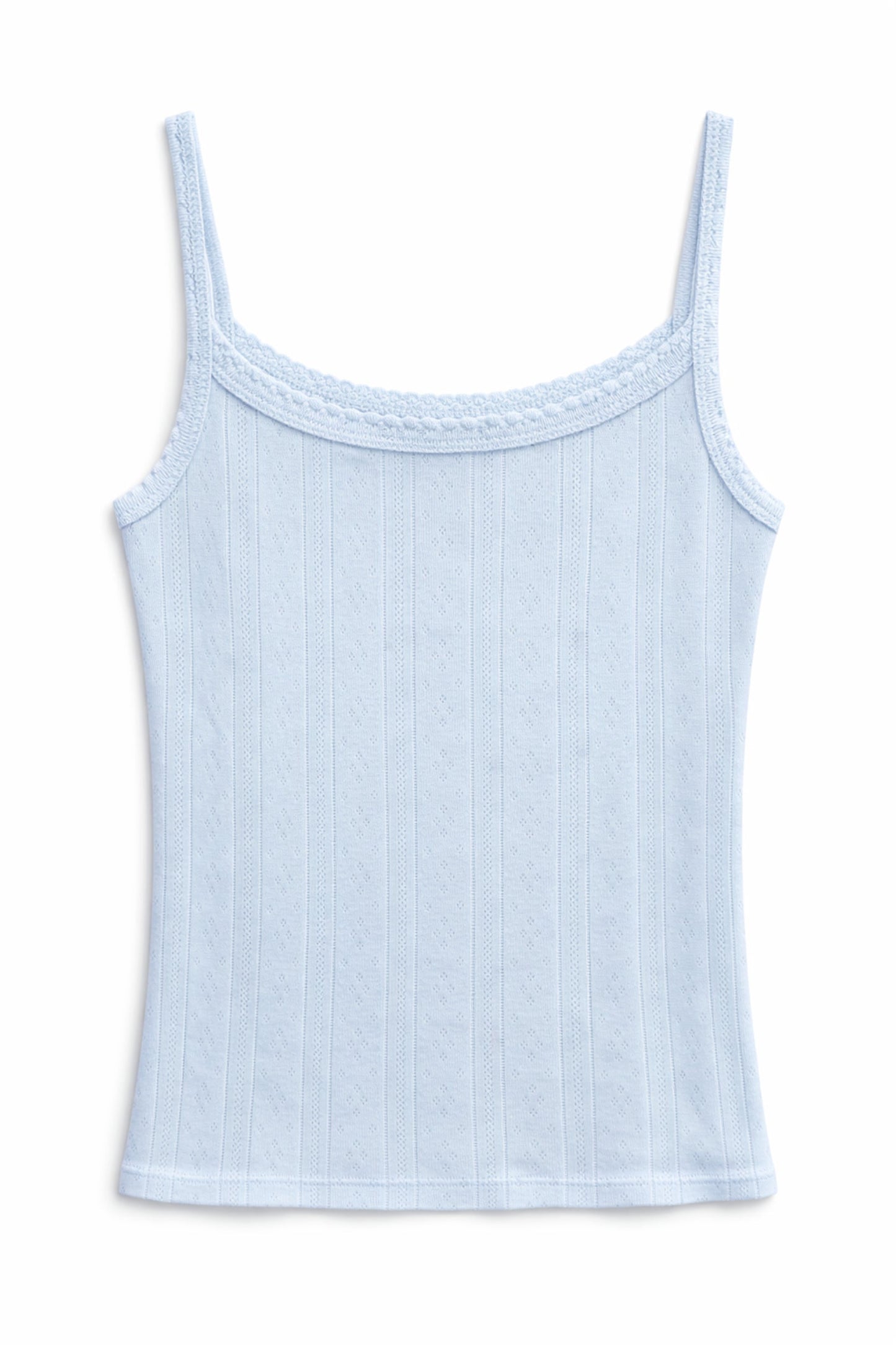 TWEEN MARINA SOLID POINTELLE TANK TOP