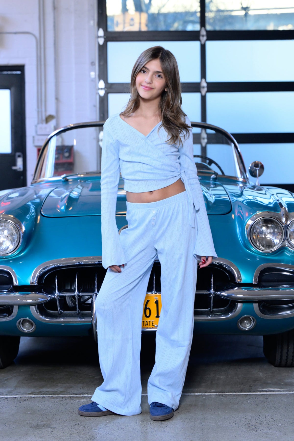 TWEEN MARINA SOLID POINTELLE PANTS