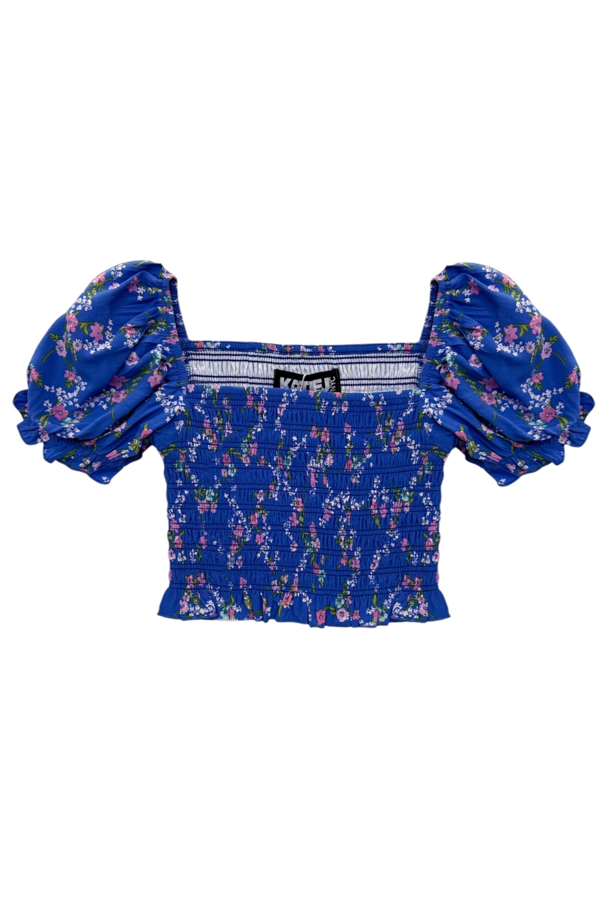 TWEEN MARLEE PRINT PUFF SLEEVE TOP - FINAL SALE