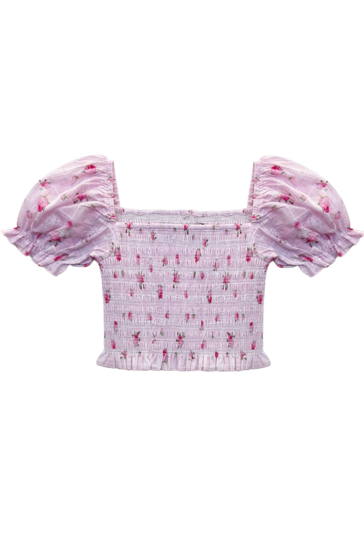 TWEEN MARLEE PRINT PUFF SLEEVE TOP - FINAL SALE