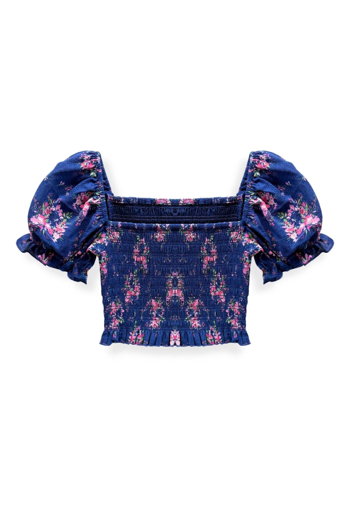 TWEEN MARLEE PRINT PUFF SLEEVE TOP - FINAL SALE