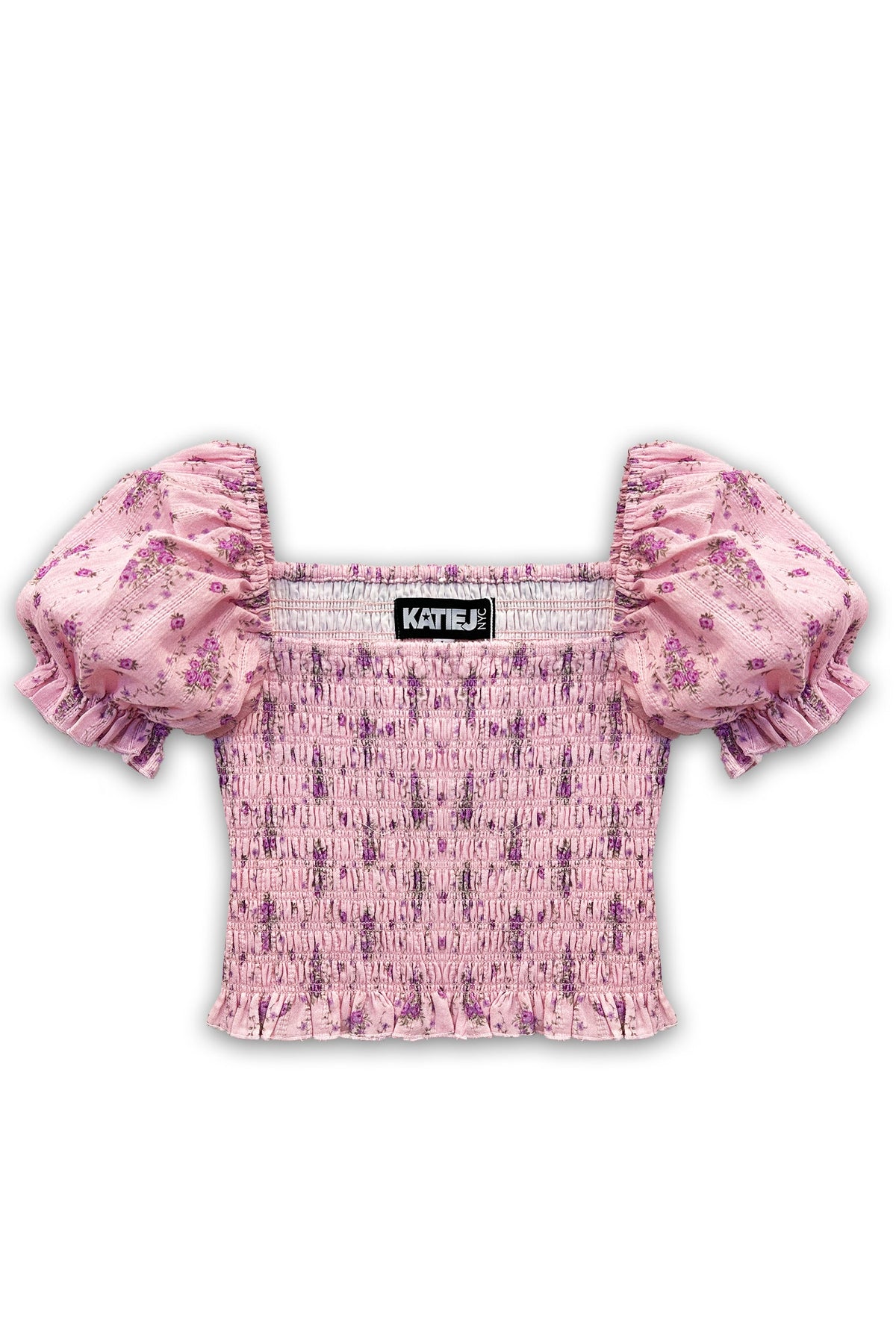 TWEEN MARLEE PRINT PUFF SLEEVE TOP - FINAL SALE