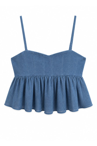 JUNIOR MEENA SOLID CROP TOP
