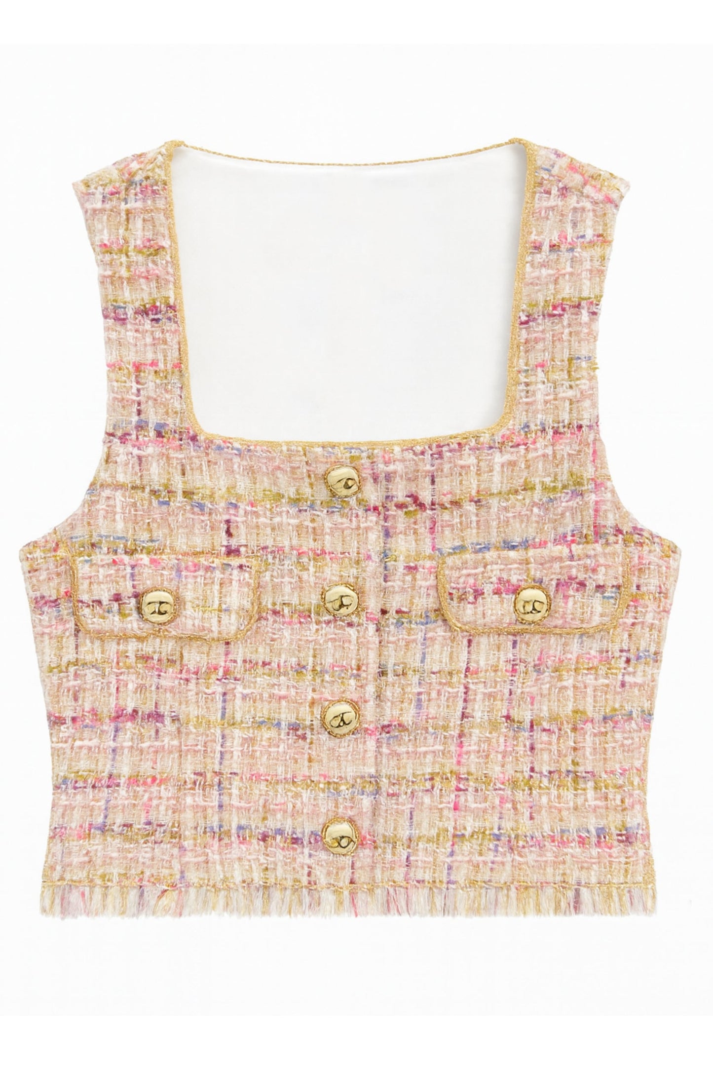 JUNIOR MILA SLEEVELESS BOUCLE TOP