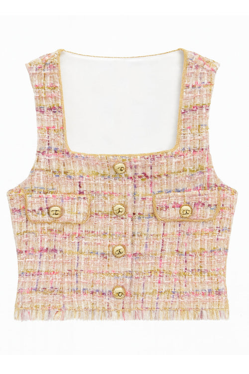 JUNIOR MILA SLEEVELESS BOUCLE TOP