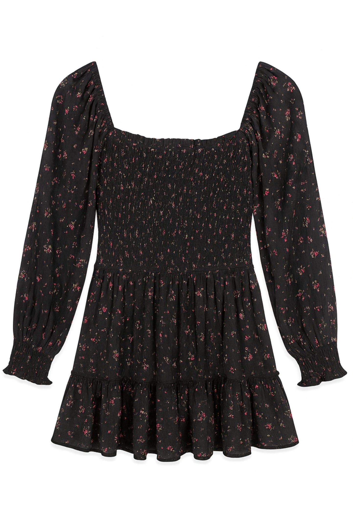 TWEEN MOLLY PRINTED CHALLIS LS DRESS - FINAL SALE