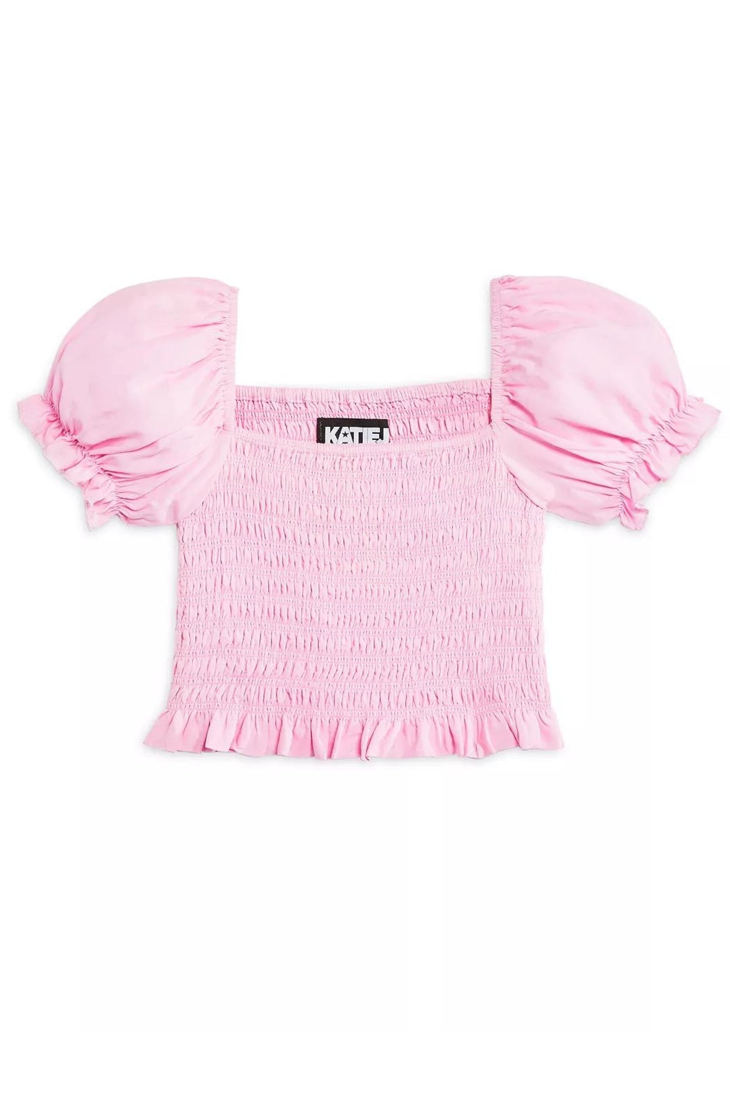 TWEEN MARLEE SOLID PUFF SLEEVE TOP