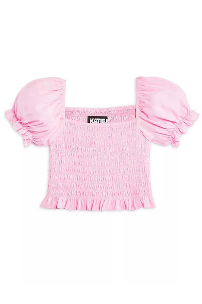 TWEEN MARLEE SOLID PUFF SLEEVE TOP