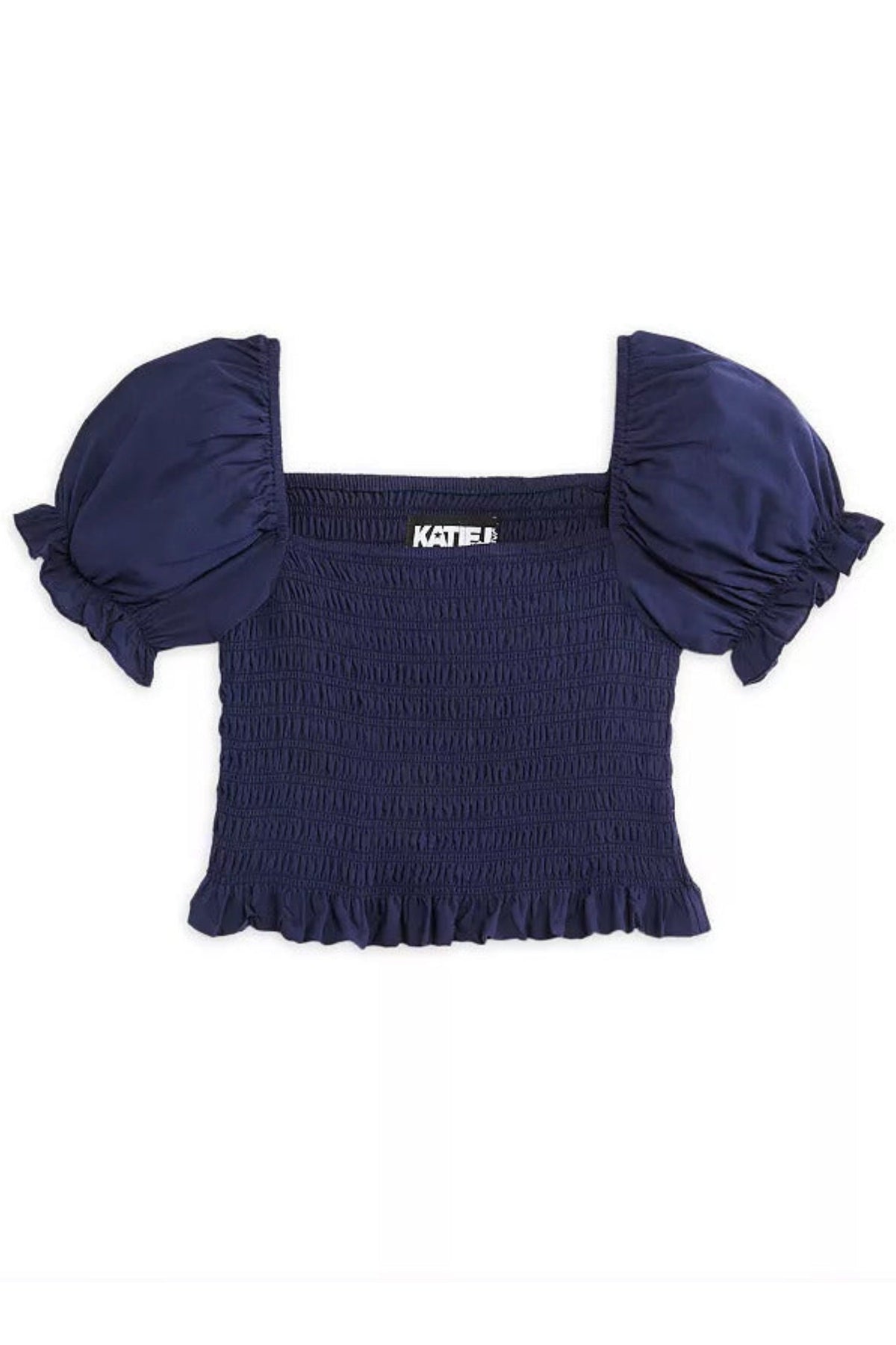 TWEEN MARLEE SOLID PUFF SLEEVE TOP