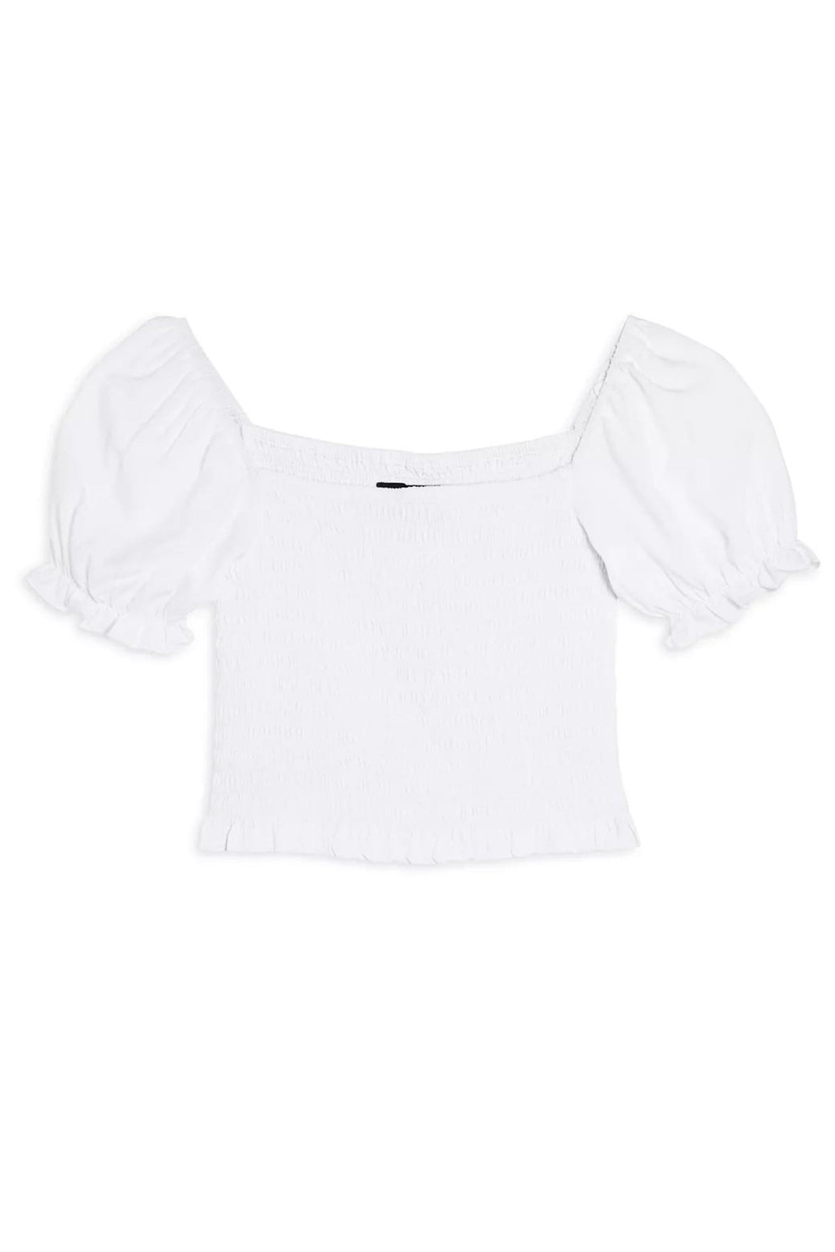 TWEEN MARLEE SOLID PUFF SLEEVE TOP