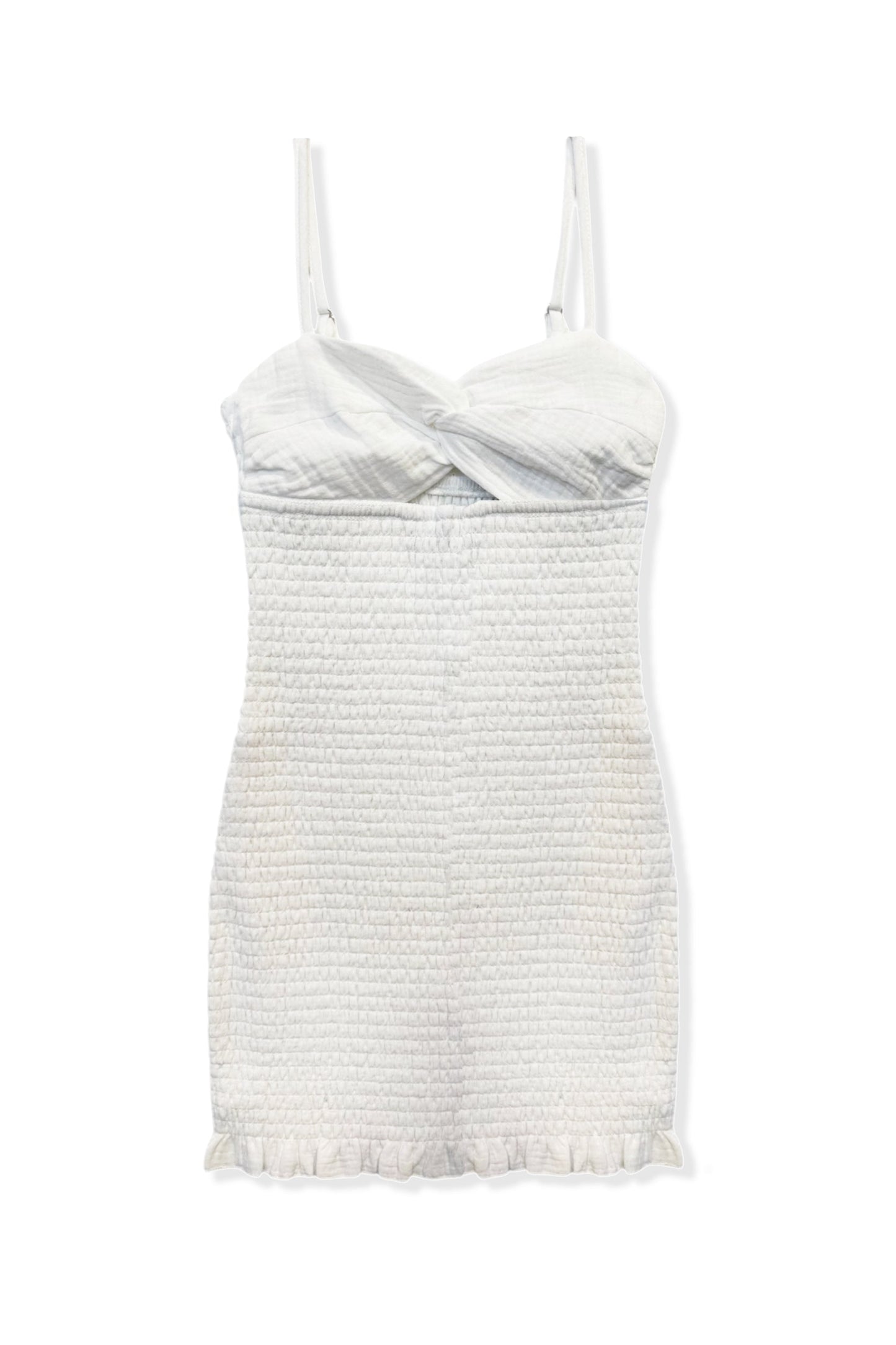 JUNIOR NAYLA GAUZE CUTOUT SMOCKED DRESS