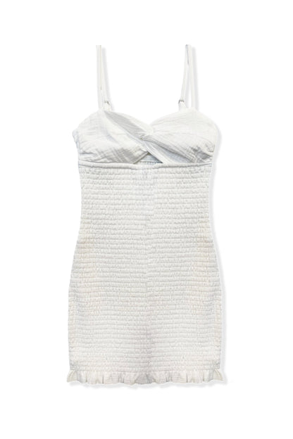 JUNIOR NAYLA GAUZE CUTOUT SMOCKED DRESS