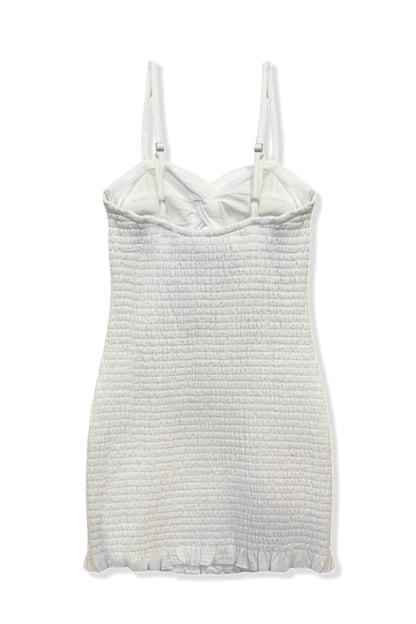 JUNIOR NAYLA GAUZE CUTOUT SMOCKED DRESS