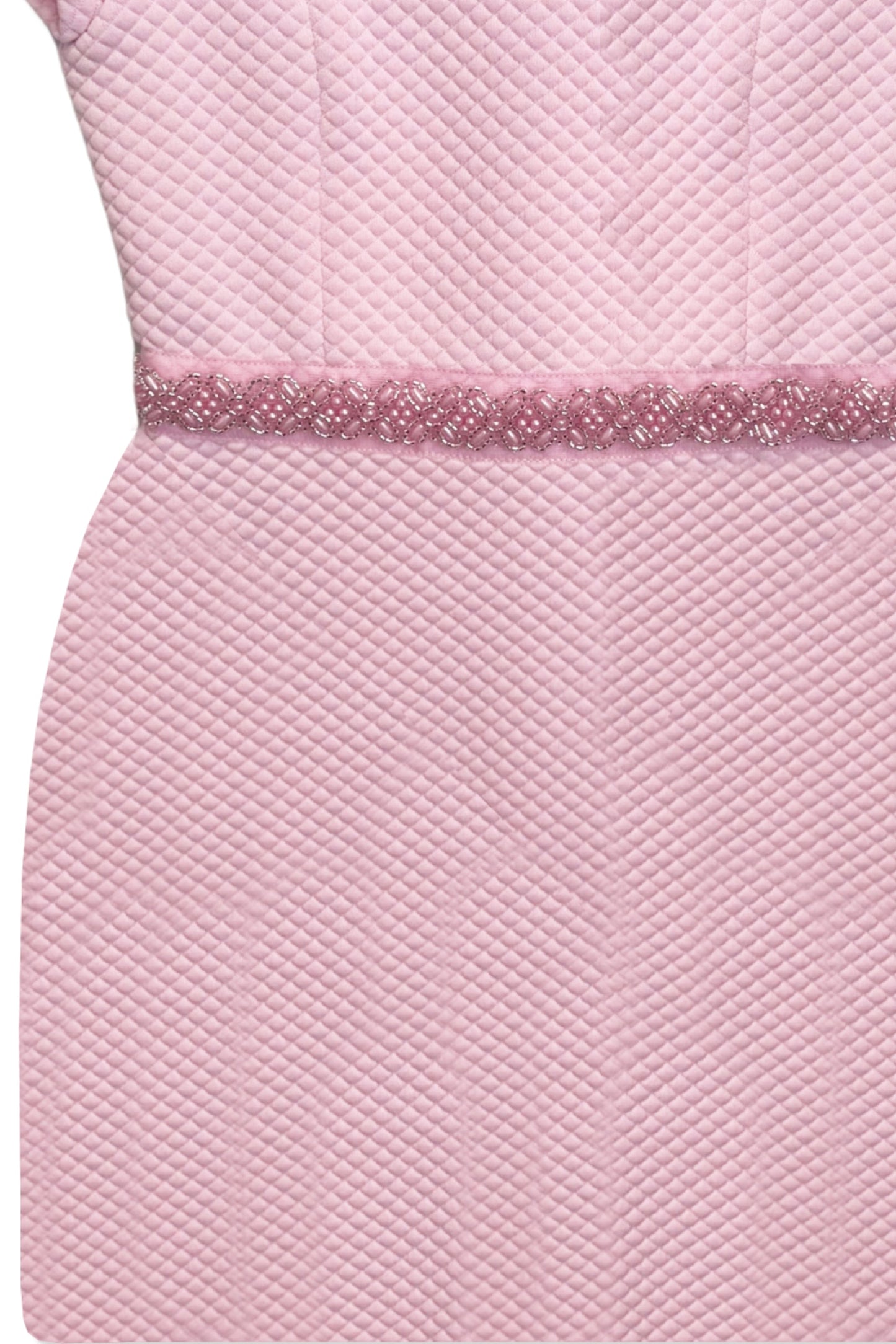 TWEEN SYLVIE STRETCH QUILTED DRESS W/ BEADED WAIST