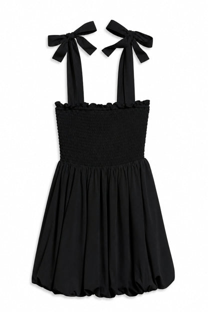 TWEEN PENELOPE SOLID TIE SHOULDER BUBBLE DRESS - FINAL SALE