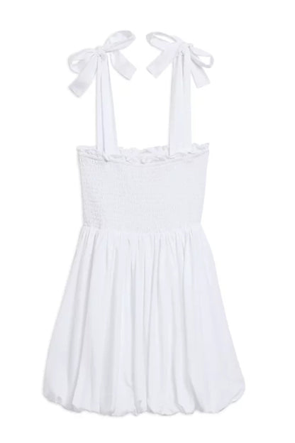 TWEEN PENELOPE SOLID TIE SHOULDER BUBBLE DRESS - FINAL SALE