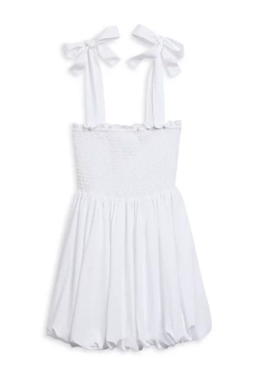 TWEEN PENELOPE SOLID TIE SHOULDER BUBBLE DRESS - FINAL SALE