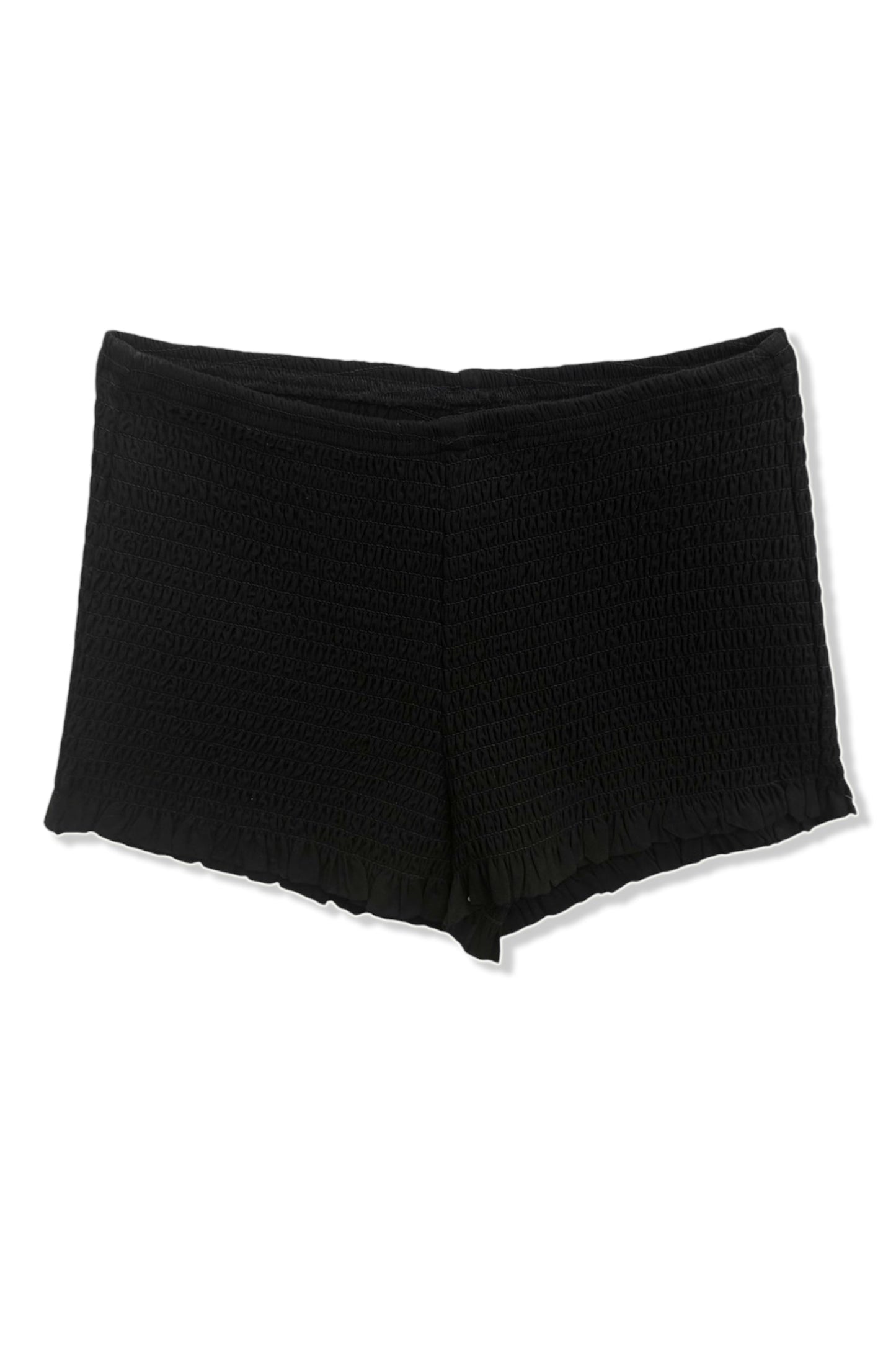 JUNIOR POPPI SOLID SMOCKED SHORTS