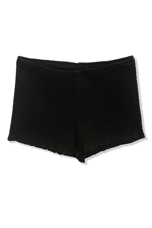 JUNIOR POPPI SOLID SMOCKED SHORTS