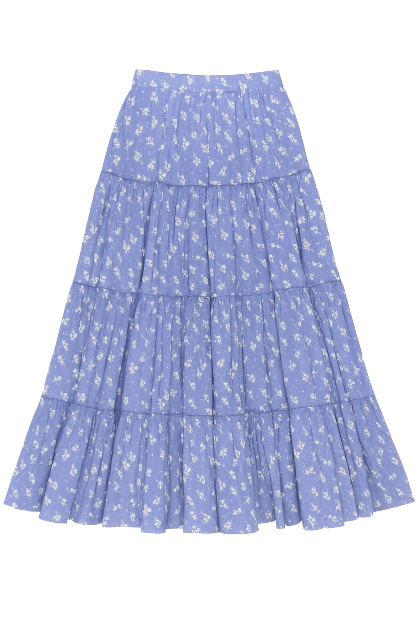 TWEEN POPPY PRINTED TIERED MAXI SKIRT