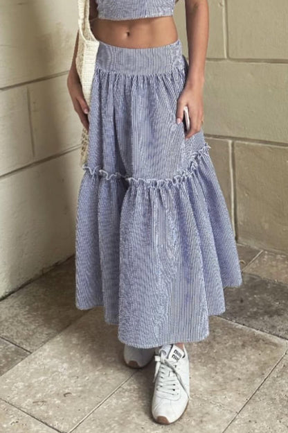 TWEEN PIA STRIPED MAXI SKIRT