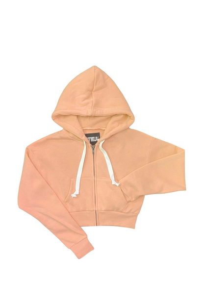 JUNIOR DYLAN ZIP CROP HOODIE - FINAL SALE