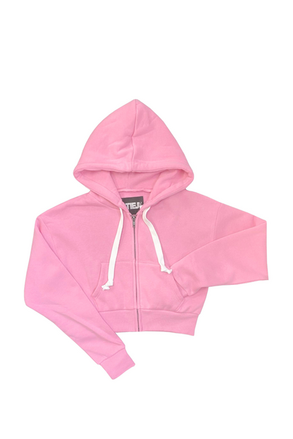 JUNIOR DYLAN ZIP CROP HOODIE - FINAL SALE