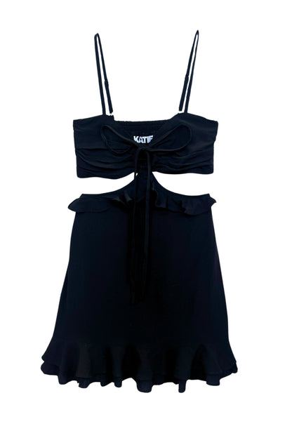 TWEEN ZARA CUTOUT SOLID DRESS - FINAL SALE