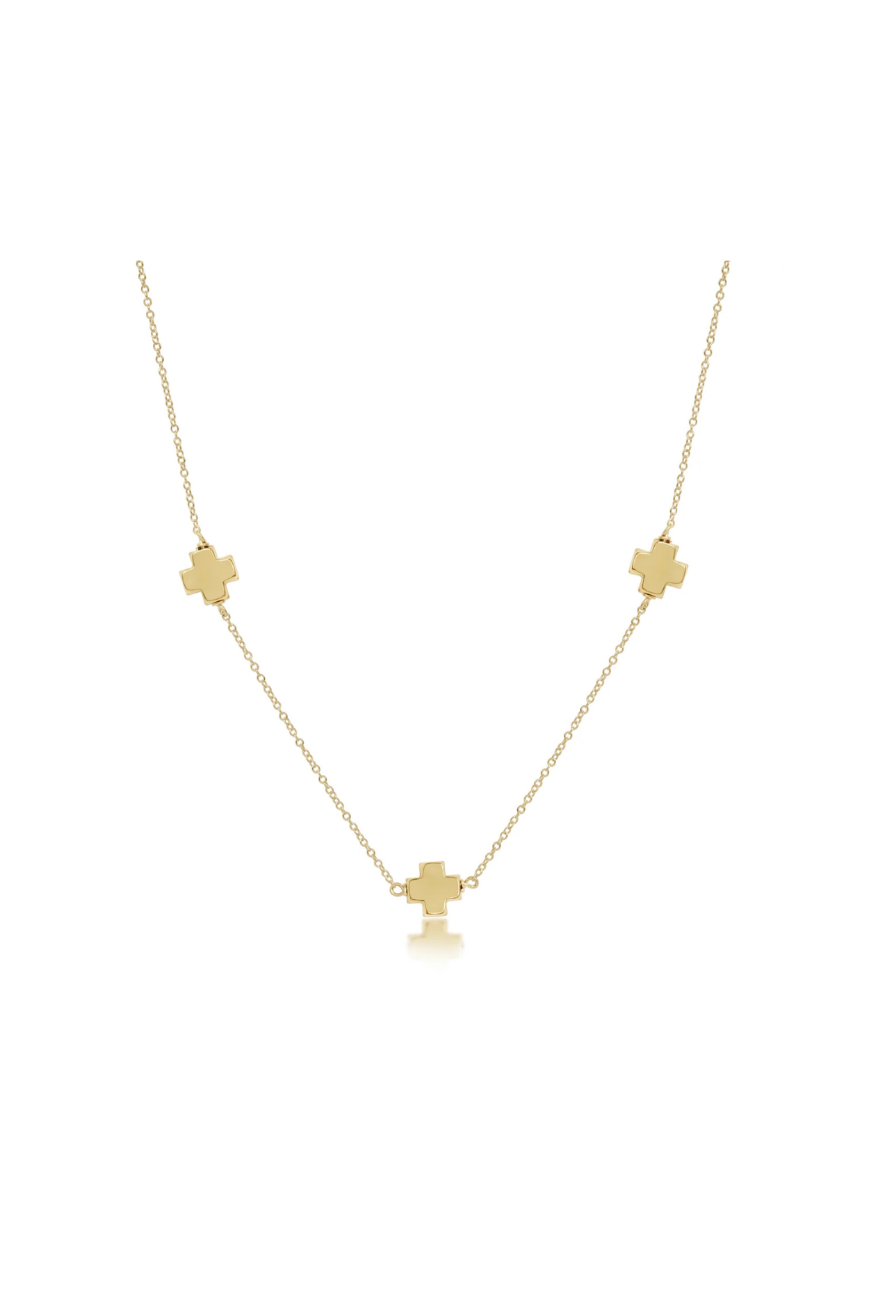 15” Choker Simplicity Chain Gold - Signature Cross Gold