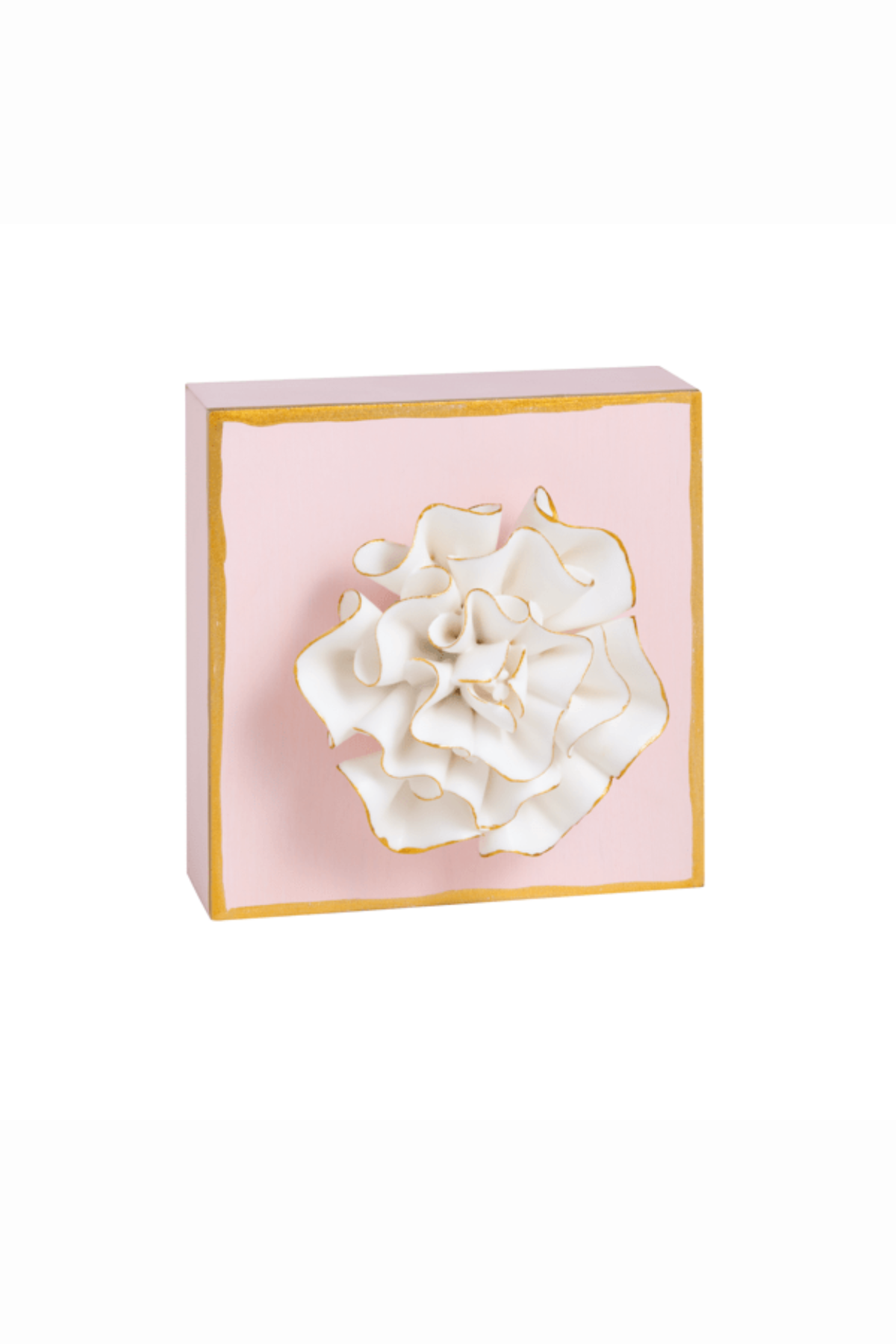 Pink Flower Plaque