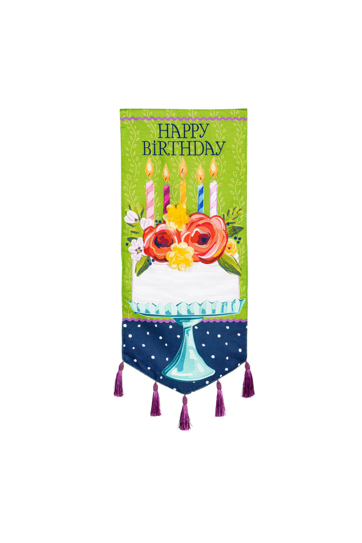 Floral Happy Birthday Cake Everlasting Impression