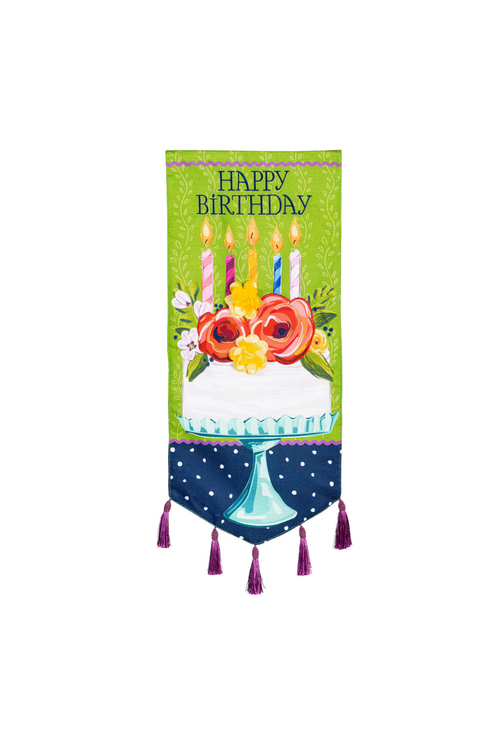 Floral Happy Birthday Cake Everlasting Impression