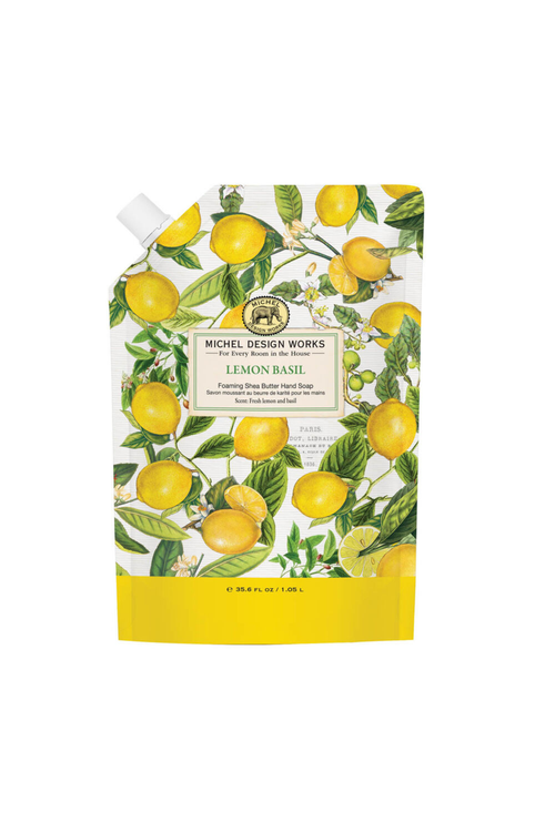Michel Design Works Lemon Basil Foaming Soap Refill
