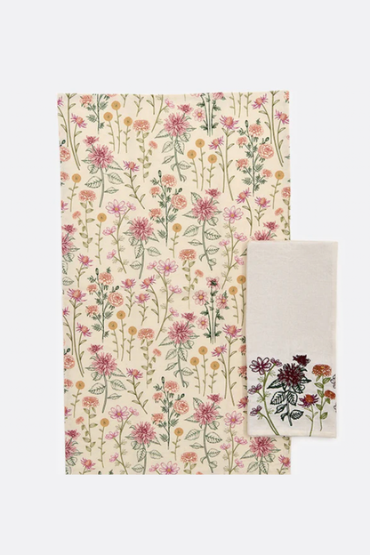 Botanica Floral Dish Towels